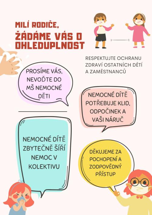 nemocné děti v MŠ