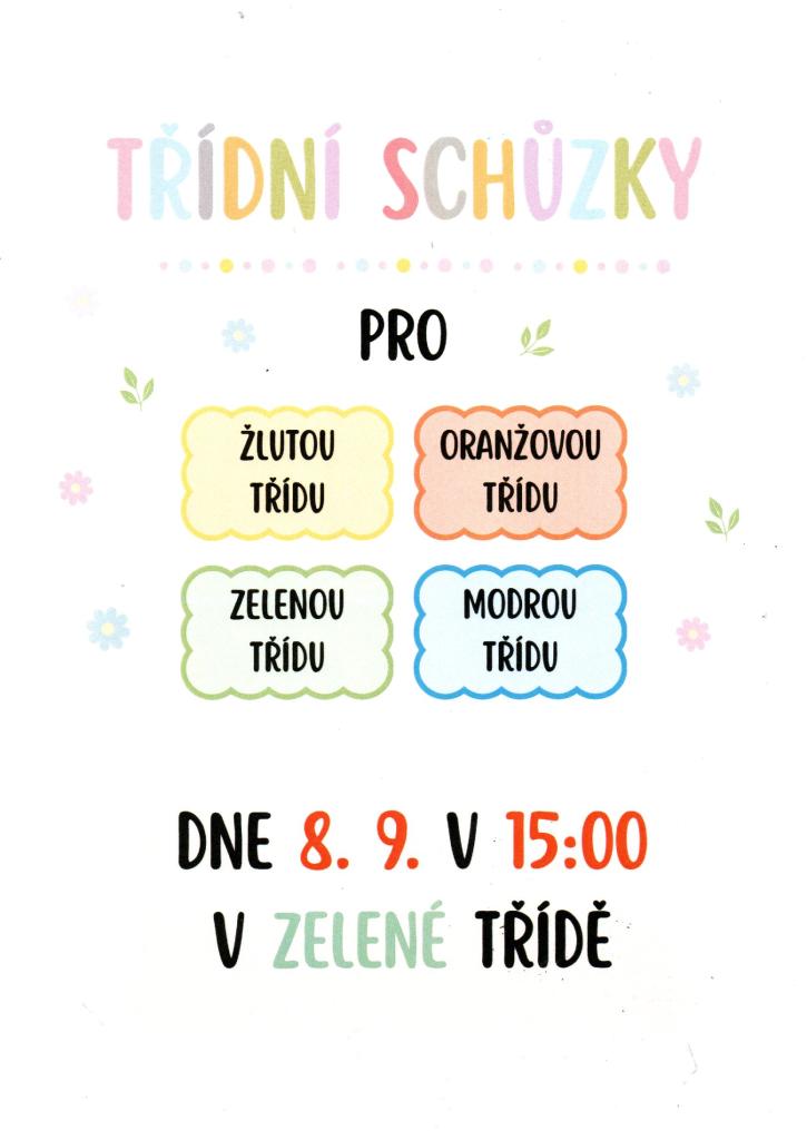 třídní schůzky