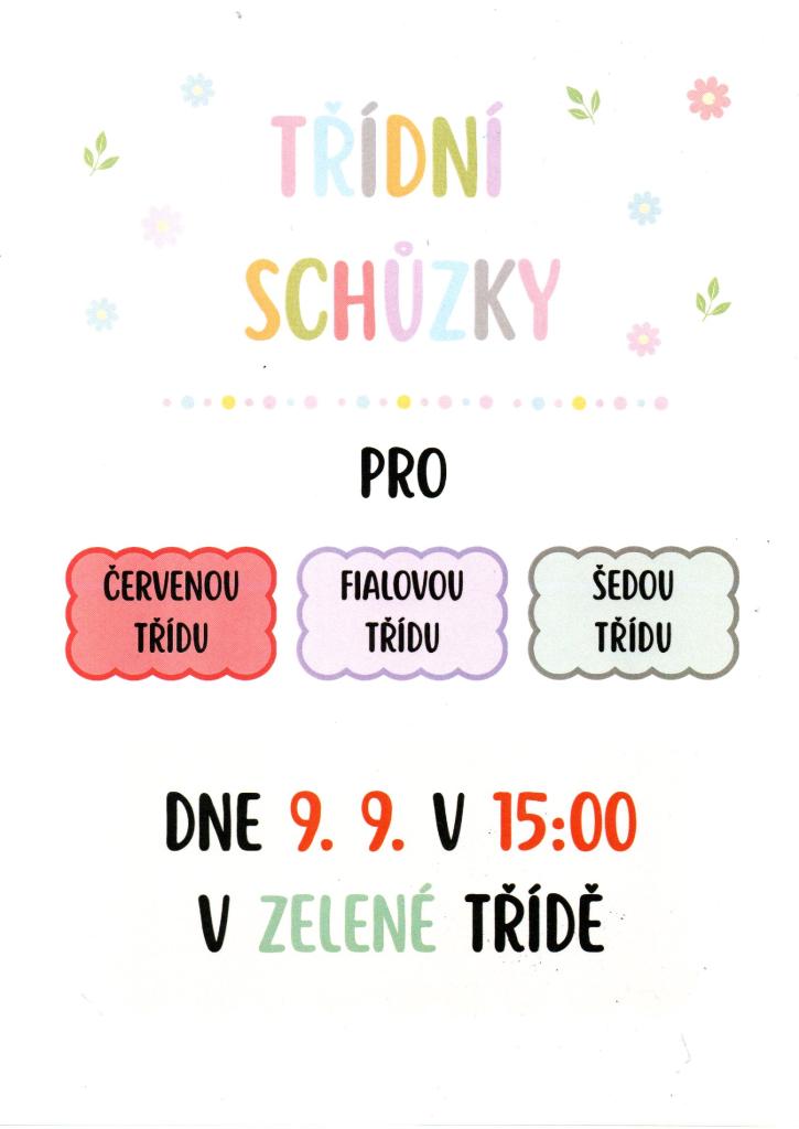 třídní schůzky